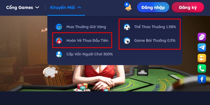 DA88 đang có nhiều khuyến mãi hoàn trả